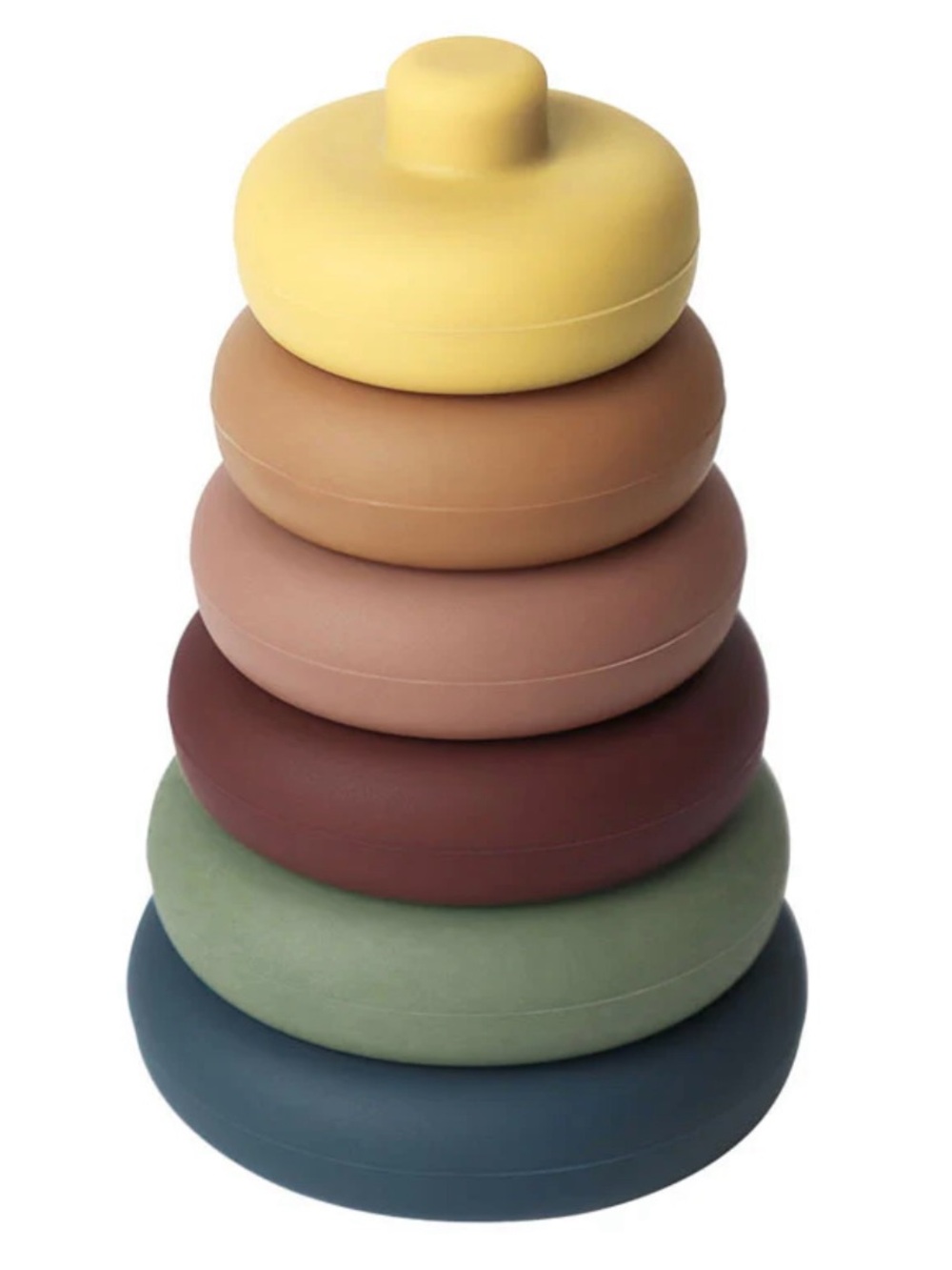 Bizzu Stacking Circle-Shaped Silicone Teether Toy New